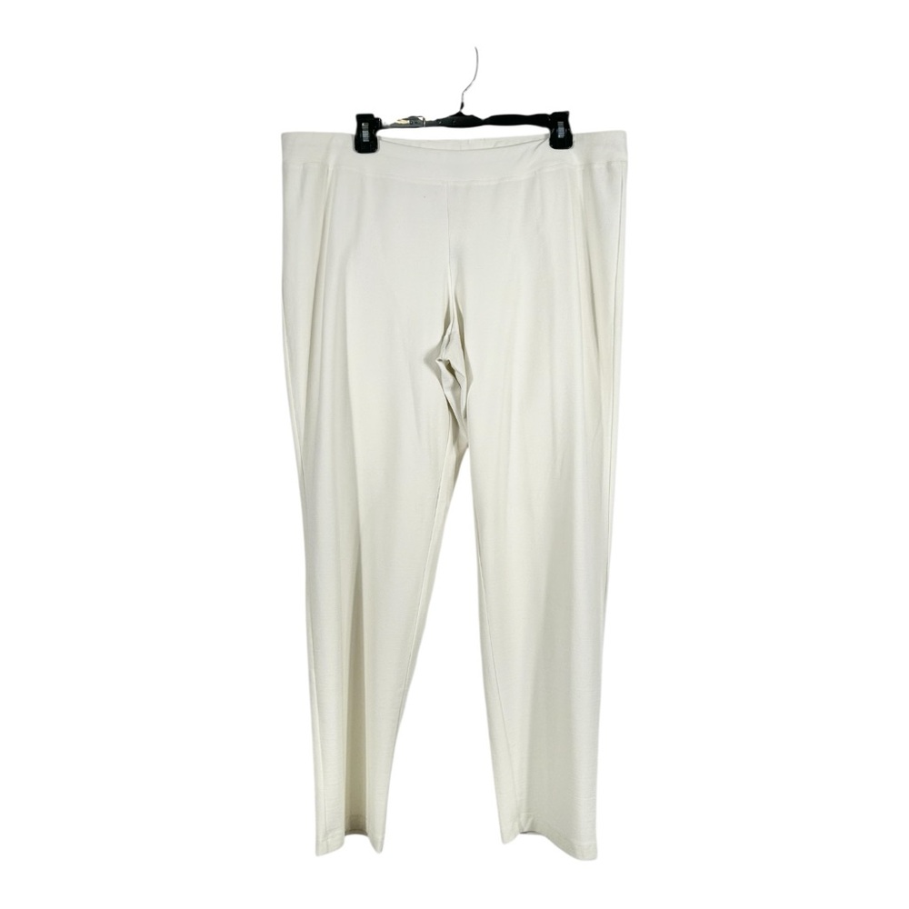 NWT Eileen Fisher Cream White Washable Crepe Pants
